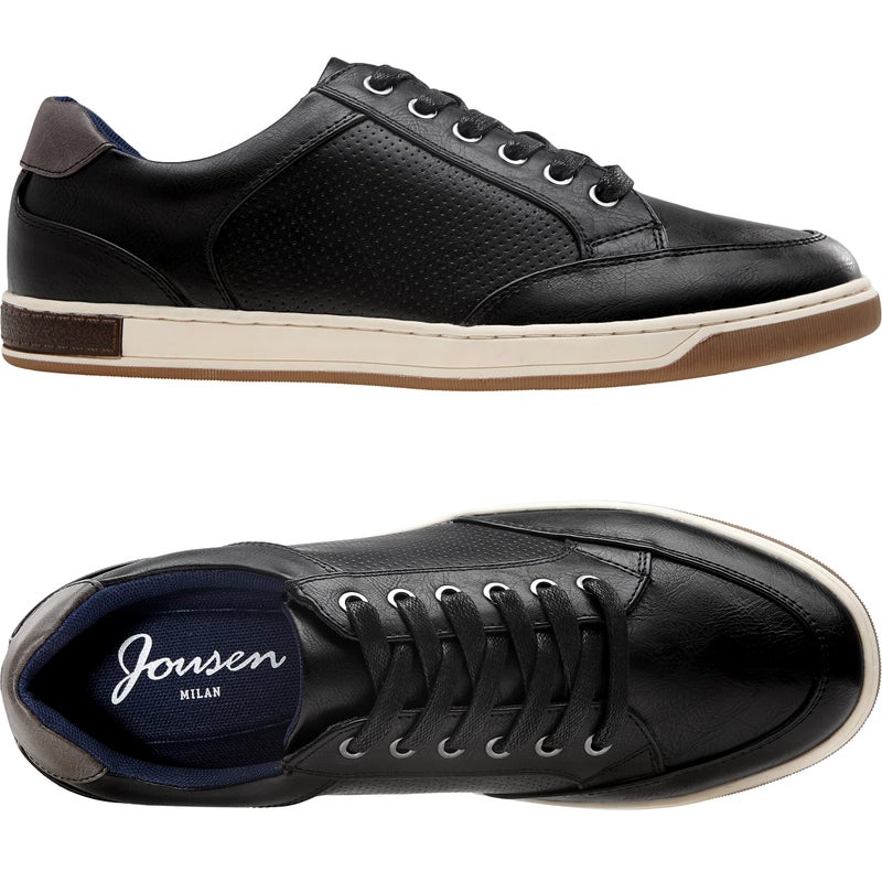 Jousen Men's Casual Shoes Memory Foam Casual Sneakers for Men (A81Q02 Black 9.5) - Image 1